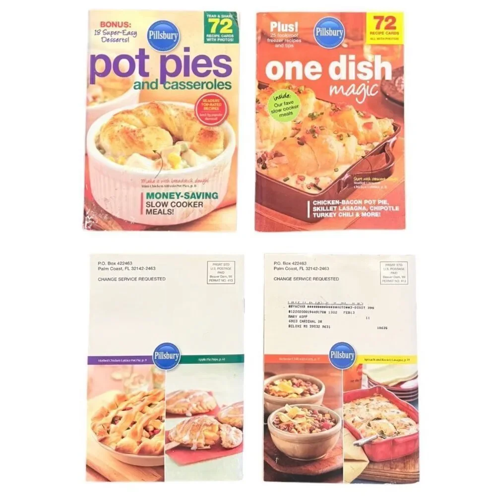Pillsbury Vintage Cookbooks Set of 4
